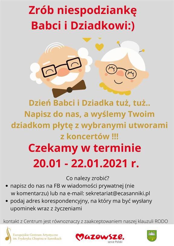 Plakat w formie graficznej zachęcający do udziału w wydarzeniu