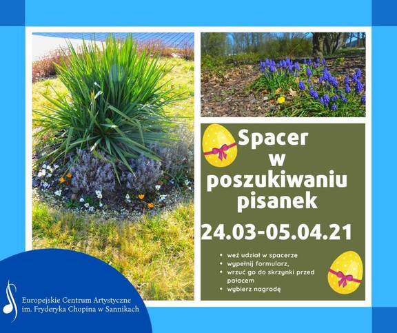 Plakat zawierający dwa zdjęcia z roślinami rosnącymi w parku