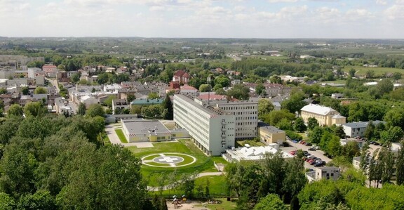 Szpital powiatowy w grójcu z lotu ptaka