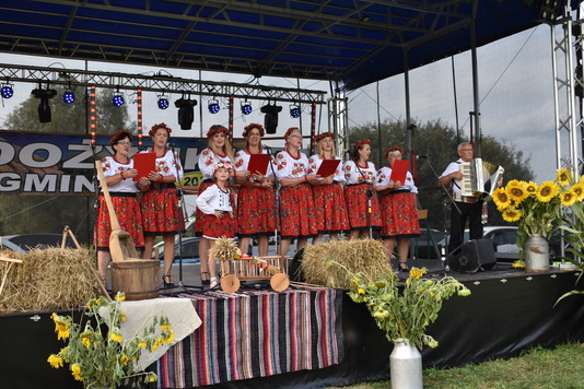 Występy na scenie dożynkowej