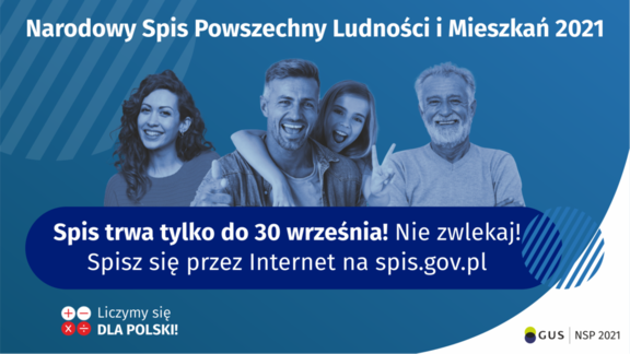 baner informujący o zbliżającym się terminie końca spisu