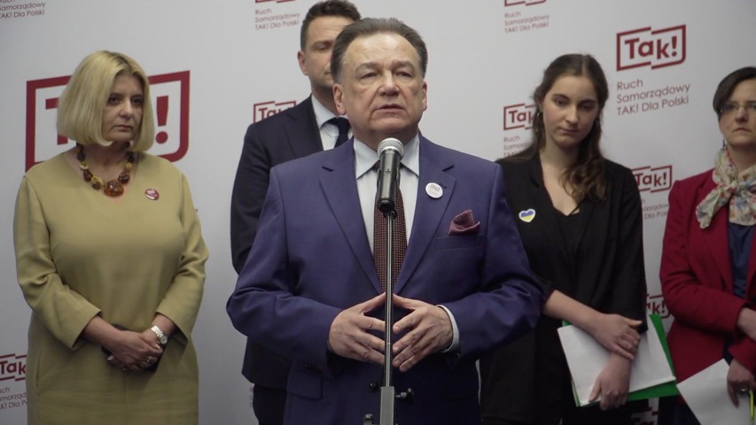 Marszałek Adam Struzik podczas konferencji Ruchu Samorządowego „TAK! Dla Polski”