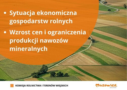 Druga infografika przedstawiająca tematy poruszane przez komisję rolnictwa