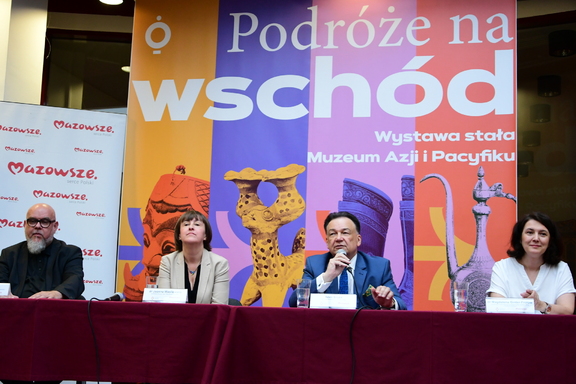 Konferencja prasowa w sprawie otwarcia w Muzeum Azji i Pacyfiku wystawy stałej pn. Podróże na wschód.