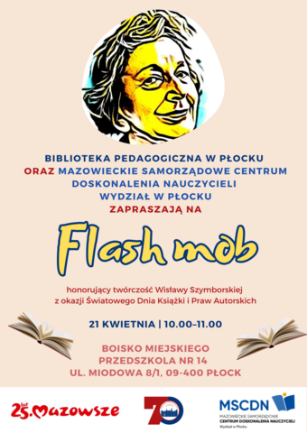 Plakat - Flash Mob honorujący Wisławę Szymborską