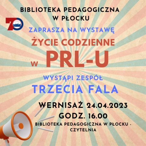 Ulotka, promująca wystawę ŻYCIE CODZIENNE W PRL