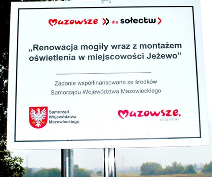 Tablica informacyjna - Jeżewo