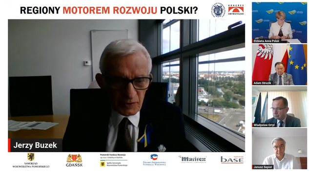 Przemawia premier Jerzy Buzek