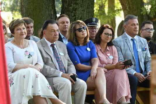 marszałek Adam Struzik oraz członkinie zarządu województwa mazowieckiego Janina Ewa Orzełowska i Elżbieta Lanc