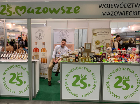 Stoisko promujące producentów z Mazowsza