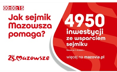 4950 inwestycji ze wsparciem sejmiku