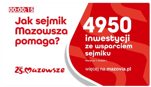 4950 inwestycji ze wsparciem sejmiku