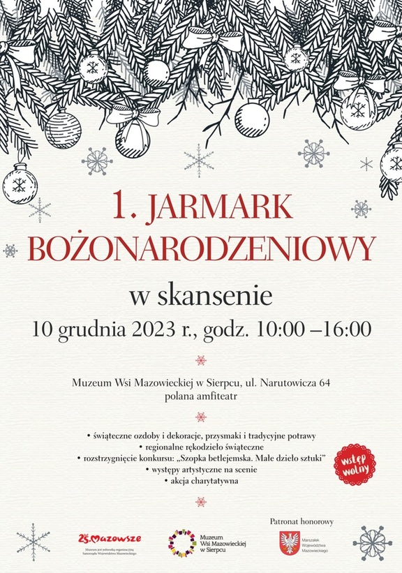 plakat Jarmark Bożonarodzeniowy