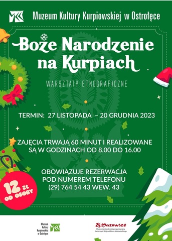 Plakat zapraszający na warsztaty