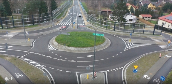 obwodnica Grodziska Mazowieckiego - widok z lotu ptaka