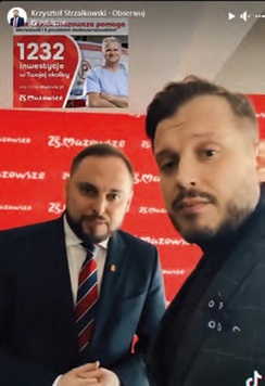 Krzysztof Strzałkowski z Bartoszem Wiśniakowskim