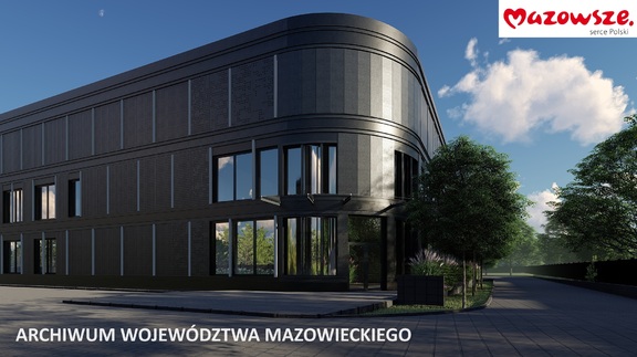 Wizualizacja budynku Archiwum