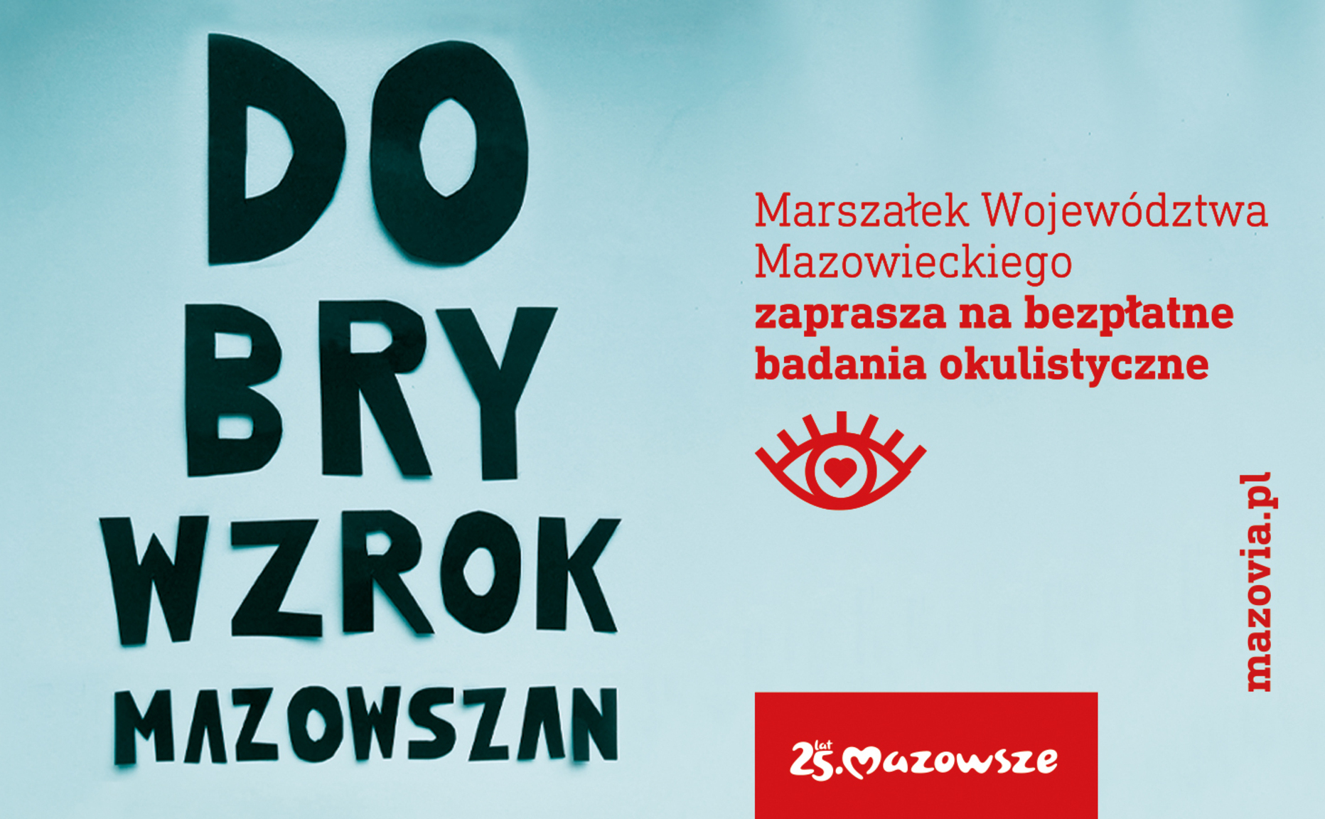 Dobry wzrok Mazowszan - plakat