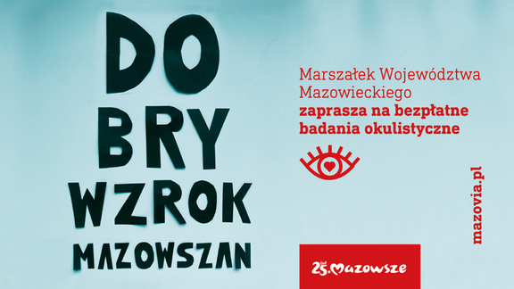 Dobry wzrok Mazowszan - plakat