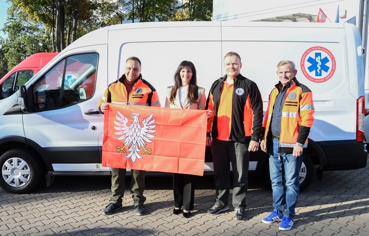 Anna Brzezińska, Karol Bielski, dyrektor „Meditrans” SPZOZ w Warszawie, Lucjan Kadej i Marek Dejneka