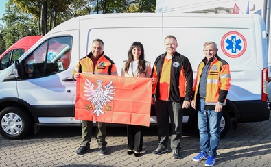 Anna Brzezińska, Karol Bielski, dyrektor „Meditrans” SPZOZ w Warszawie, Lucjan Kadej i Marek Dejneka