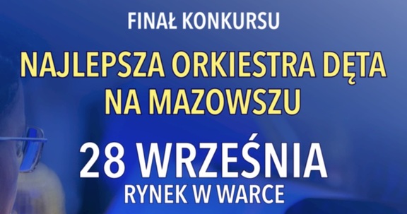 fragment plakatu informującego o koncercie orkiestr