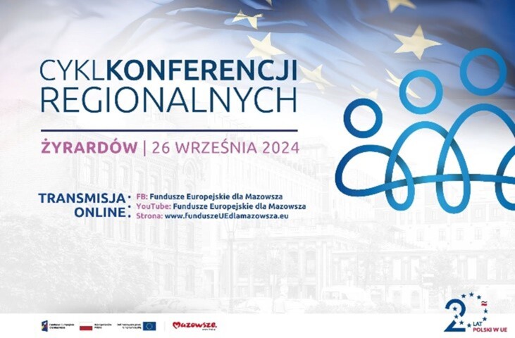 Plakat na konferencję regionalną w Żyrardowie