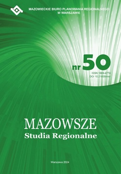 Okładka czasopisma MAZOWSZE Studia Regionalne