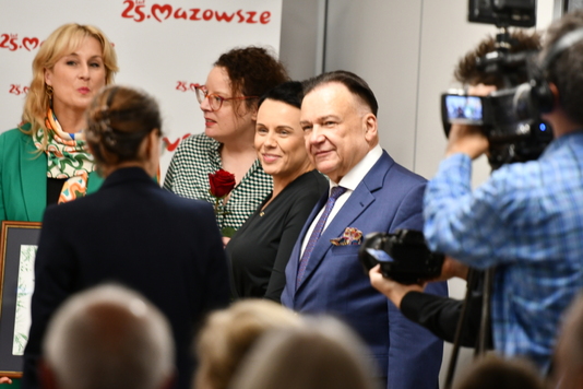 Marszałek Adam Struzik i radna Magdalena Nowacka