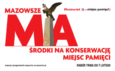 Grafika z logiem Mazowsze dla miejsc pamięci