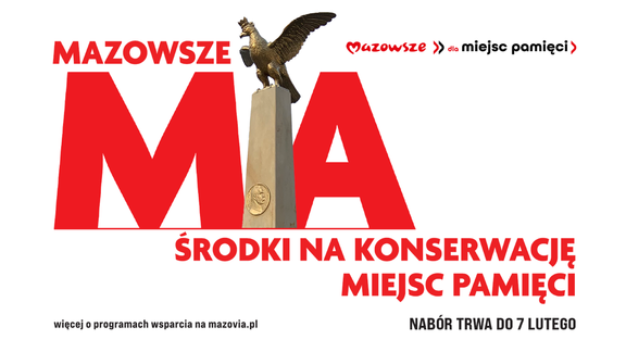 Grafika z logiem Mazowsze dla miejsc pamięci