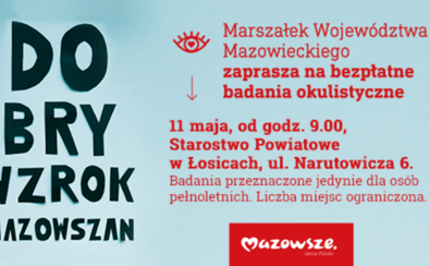 Baner "Dobry wzrok Mazowszan"