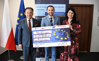 Marszałek Adam Struzik z prezydentem CIechanowa Krzysztofem Kosińskim