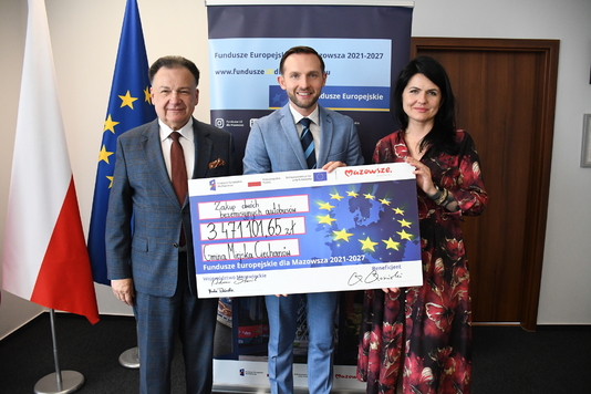 Marszałek Adam Struzik z prezydentem CIechanowa Krzysztofem Kosińskim